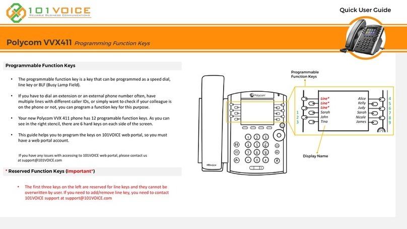 Polycom VVX 411 Instruction manual