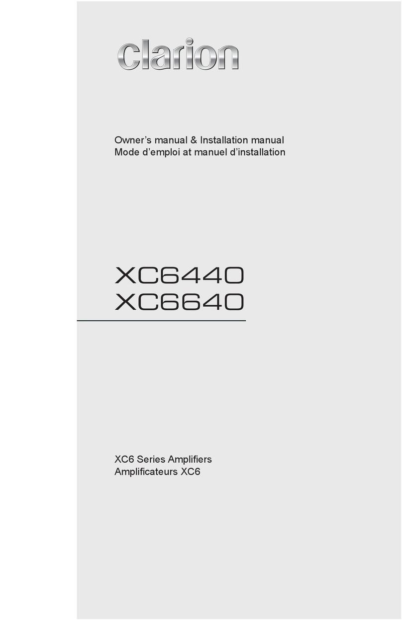 Clarion XC6 Series Repair manual