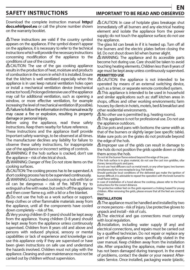 Whirlpool GMA 6422/IX User manual