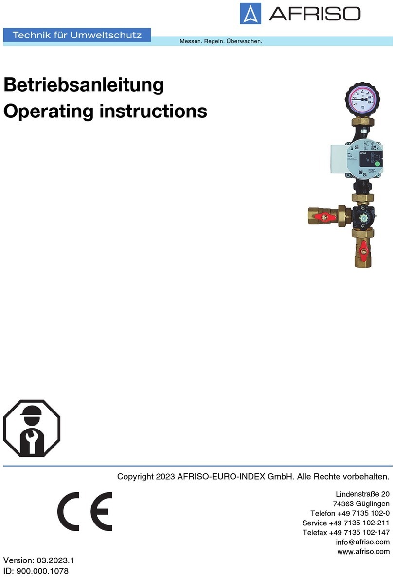 AFRISO DN25 RTA WP User manual