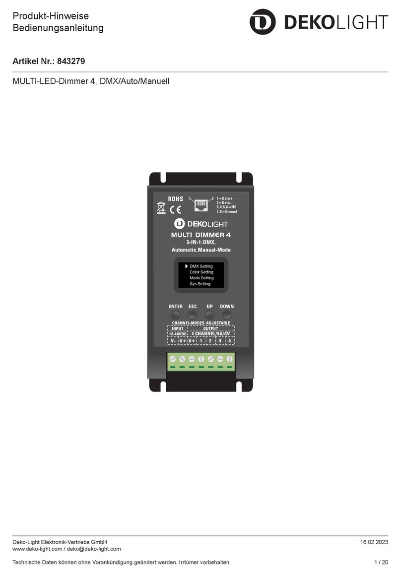 DekoLight Multi Dimmer 4 manual