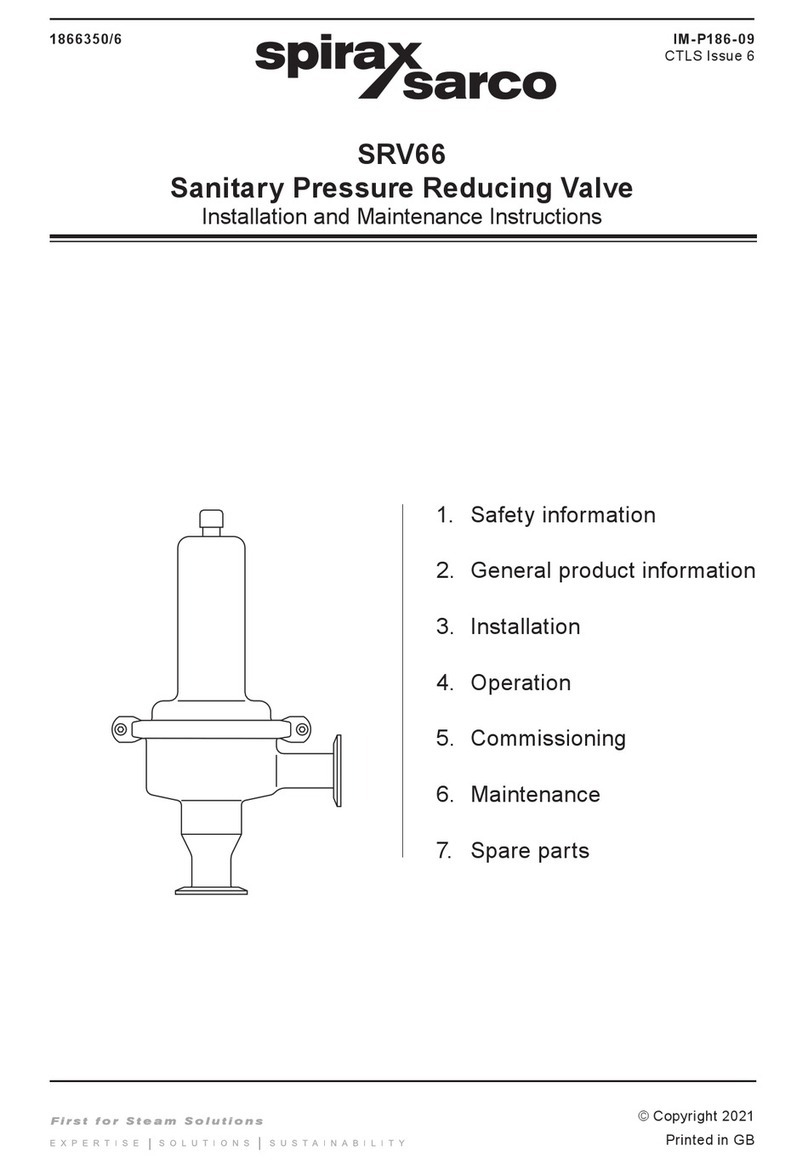 Spirax Sarco SRV66 User manual