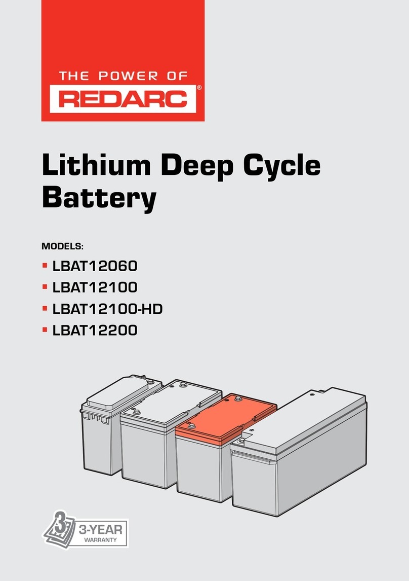 Redarc LBAT12060 User manual