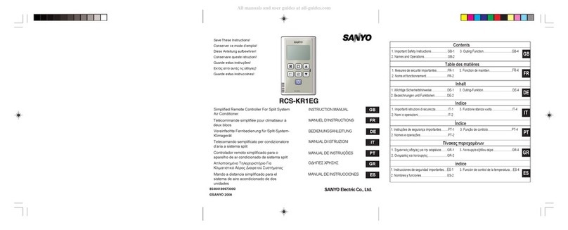 Sanyo RCS-KR1EG User manual Sanyo RCS-KR1EG User manual