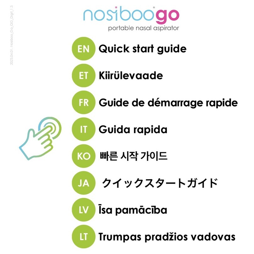 Nosiboo go User manual