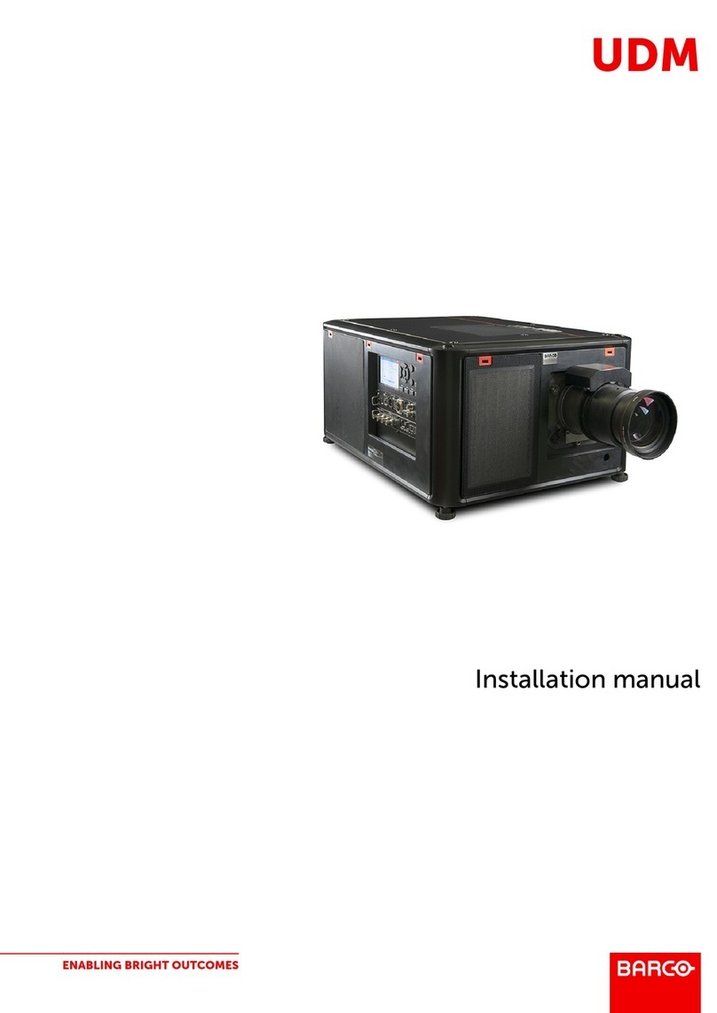 Barco UDM Series installation manual