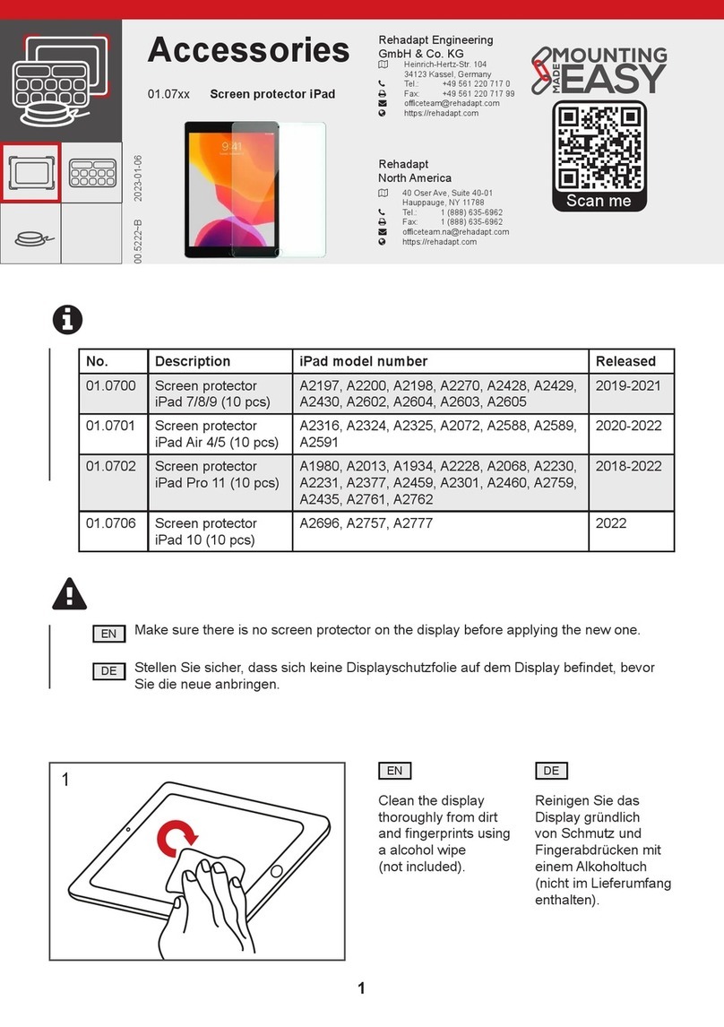 Rehadapt 01.07 Series quick start guide