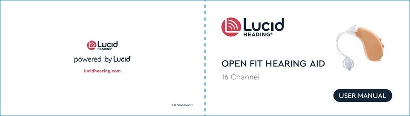 Lucid OPEN FIT HEARING AID manual