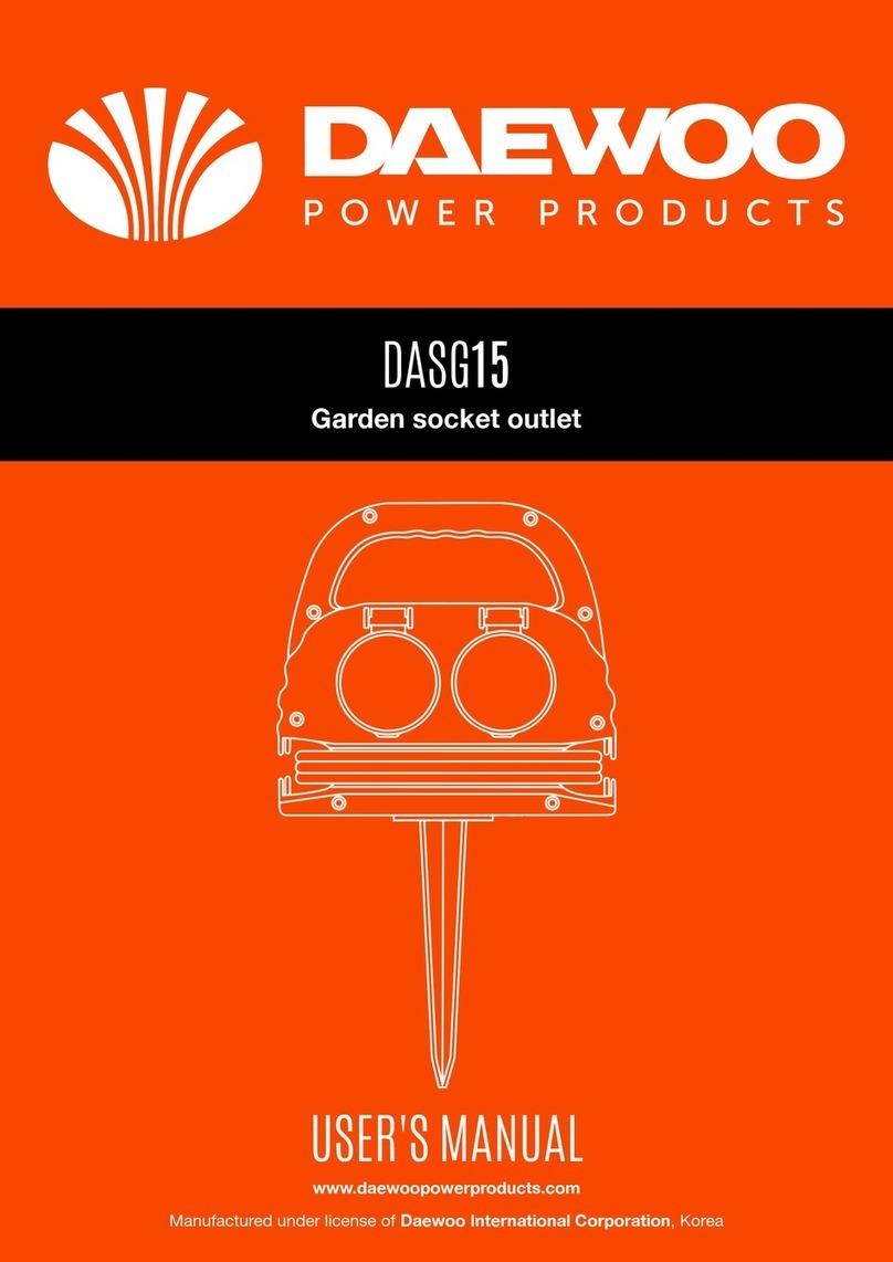Daewoo DASG15 user manual