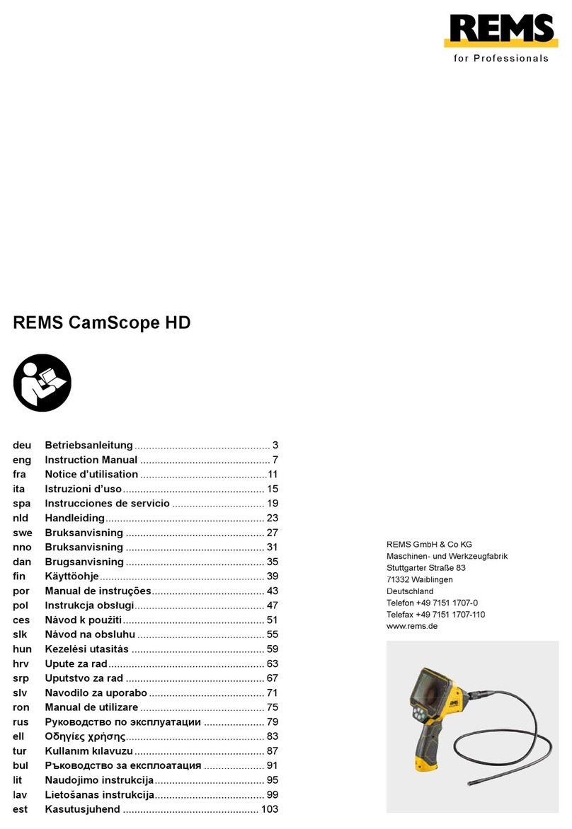 REMS CamScope HD User manual