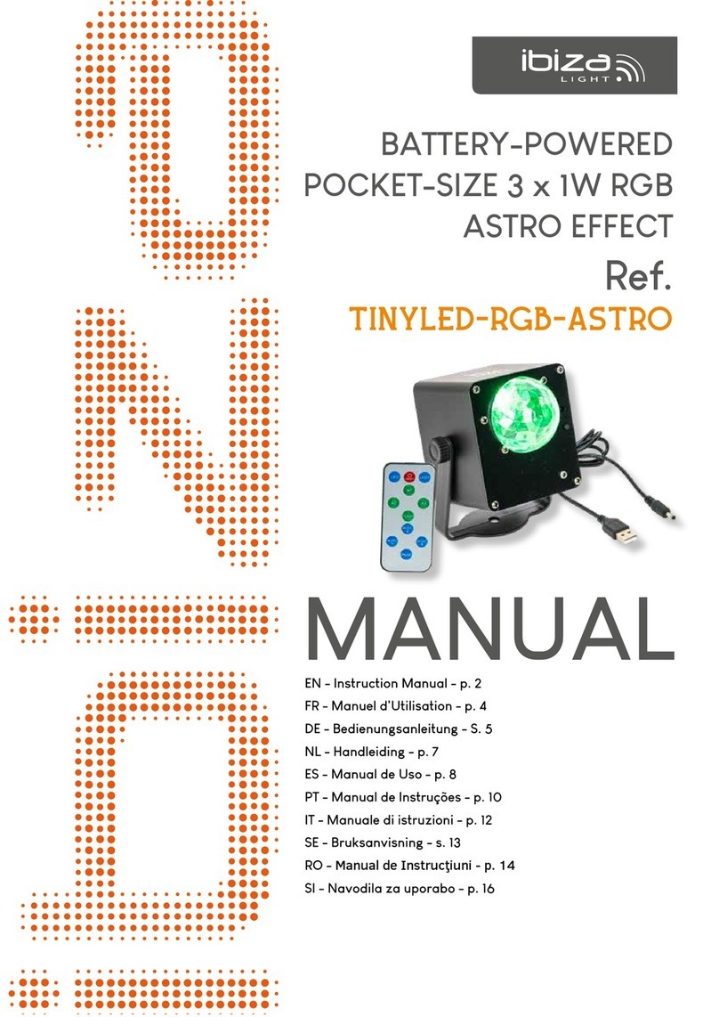 Ibiza TINYLED-RGB-ASTRO manual