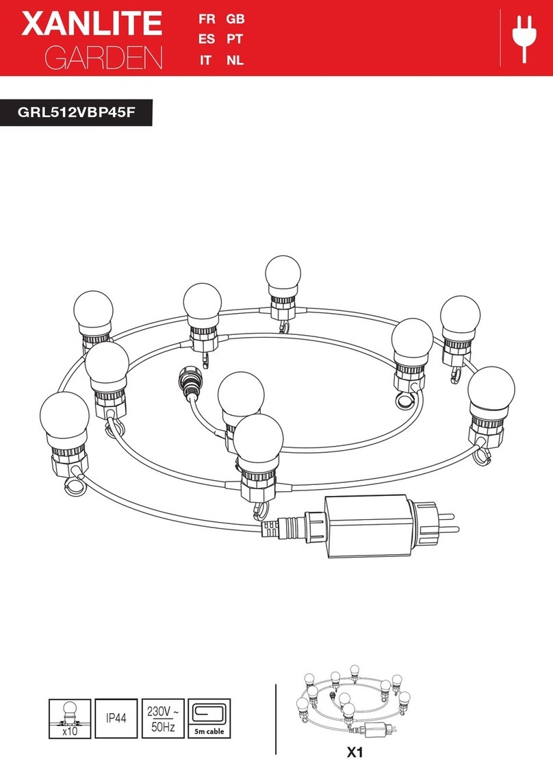 XanLite Garden GRL512VBP45F User manual
