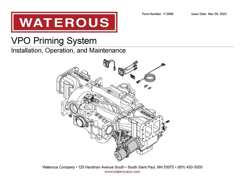 Waterous VPO Priming System Installation and operating instructions