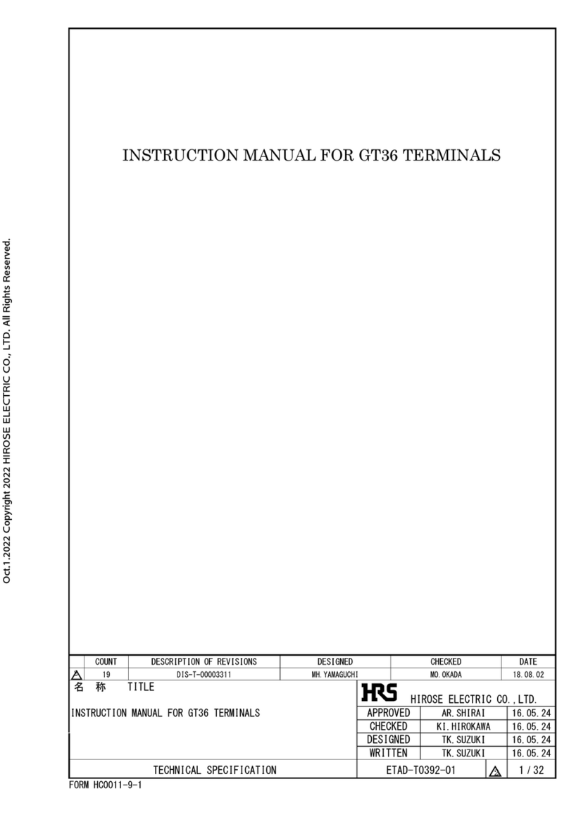 HRS GT36 User manual HRS GT36 User manual