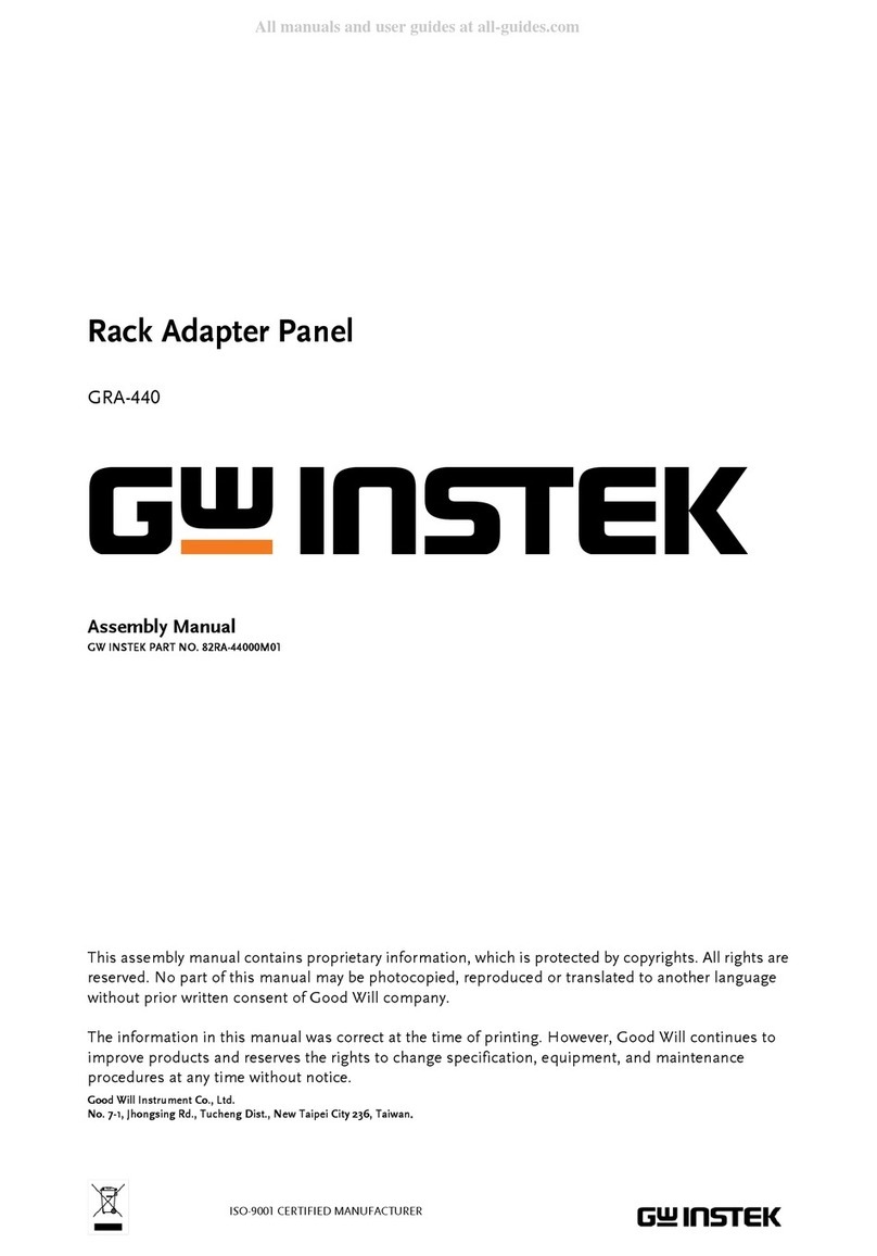 GW Instek GRA-440 Assembly manual