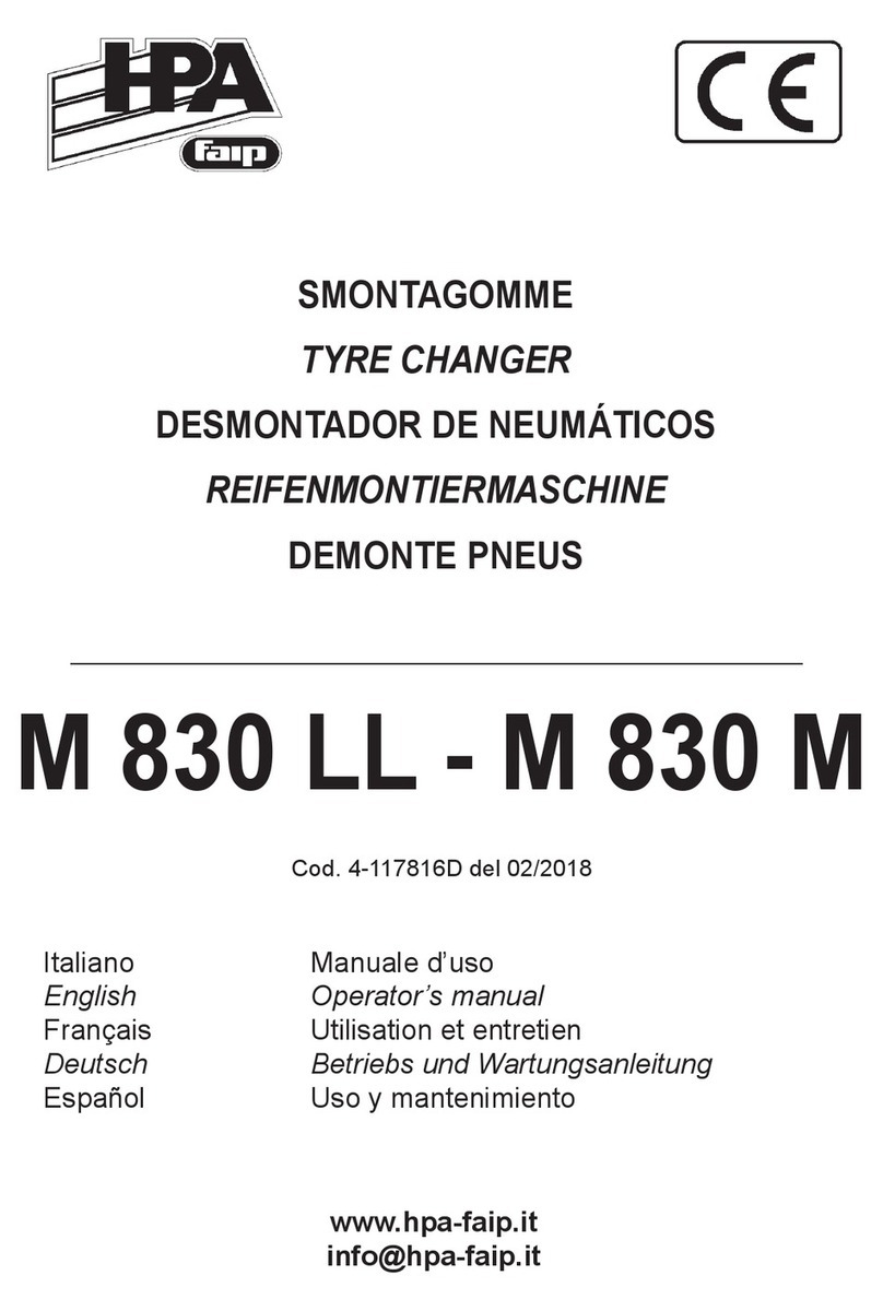 HPA-Faip M 830 LL Operator's manual