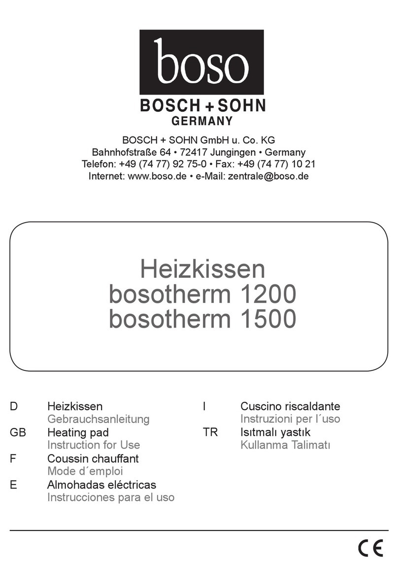 Boso Bosch+Sohn bosotherm 1200 Instructions for use