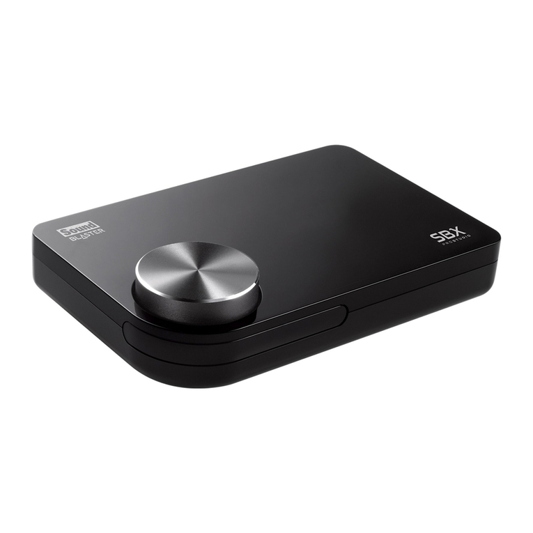 Creative Sound Blaster X-Fi Surround Pro v3 User manual