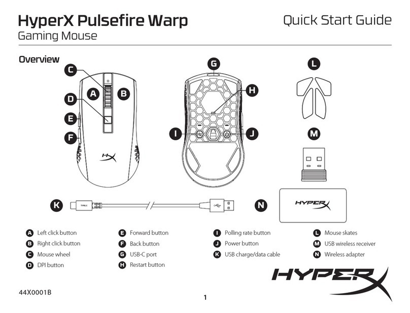 HyperX Pulsefire Warp User manual HyperX Pulsefire Warp User manual
