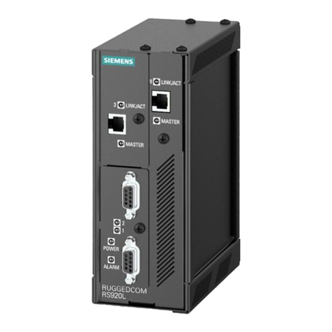 Siemens SIMATIC NET RUGGEDCOM RS920L User manual