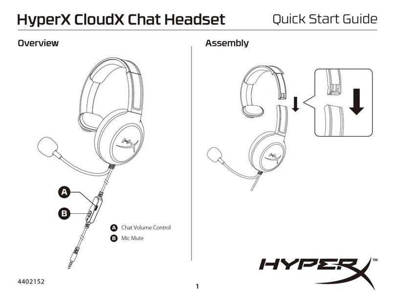 HyperX CloudX Chat User manual