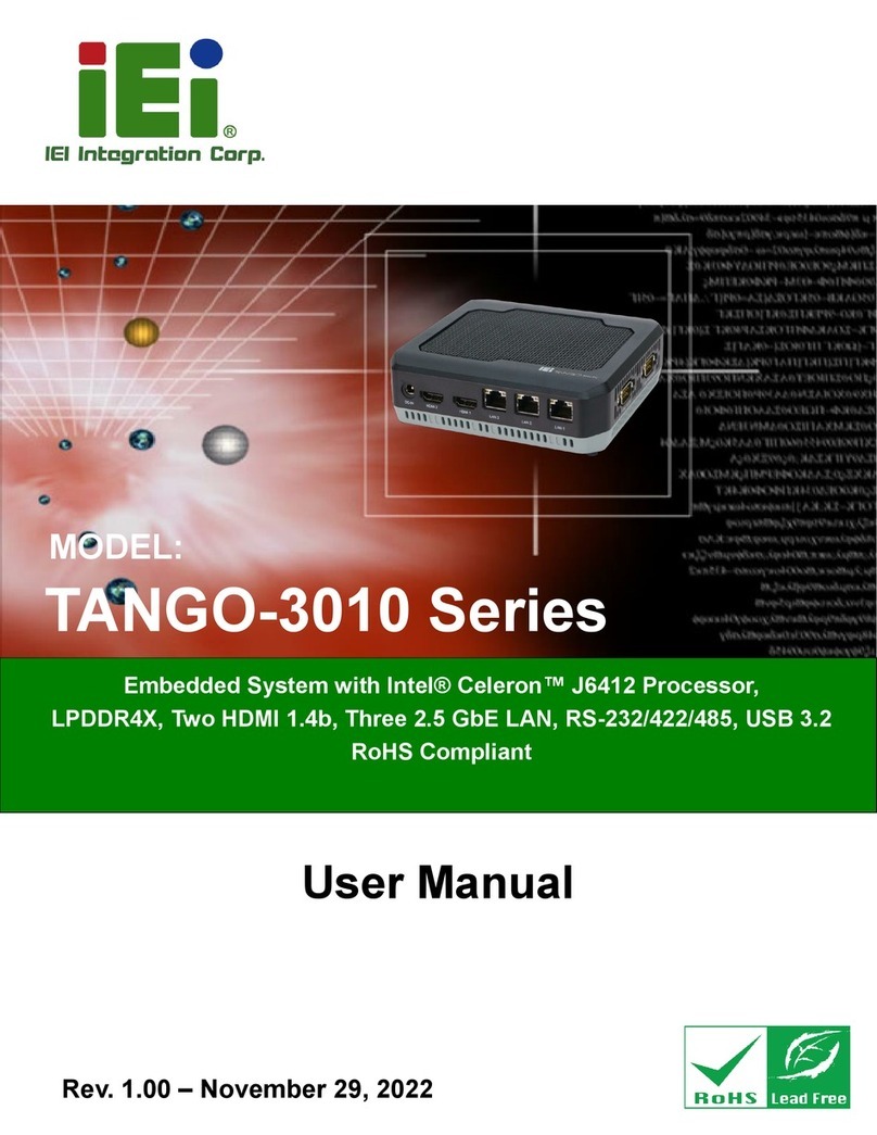 IEI Technology TANGO-3010 Series User manual