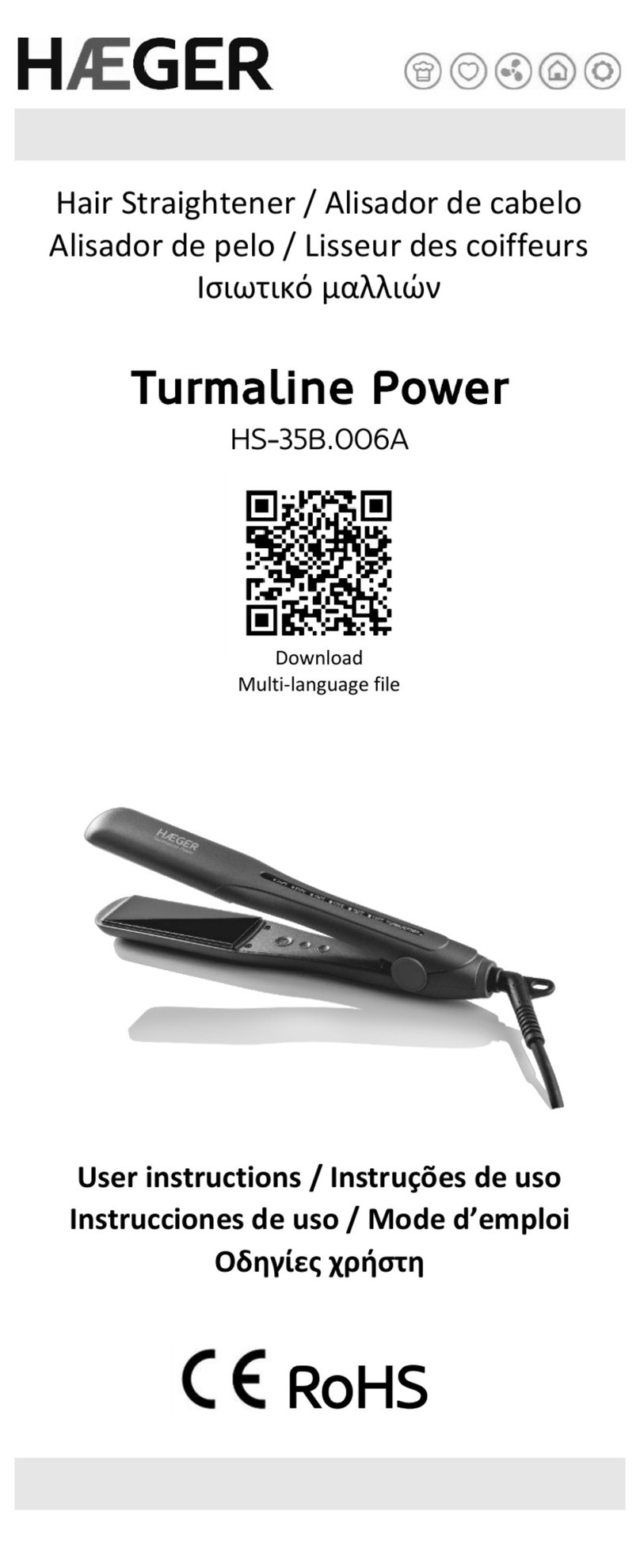 HAEGER Turmaline Power User manual
