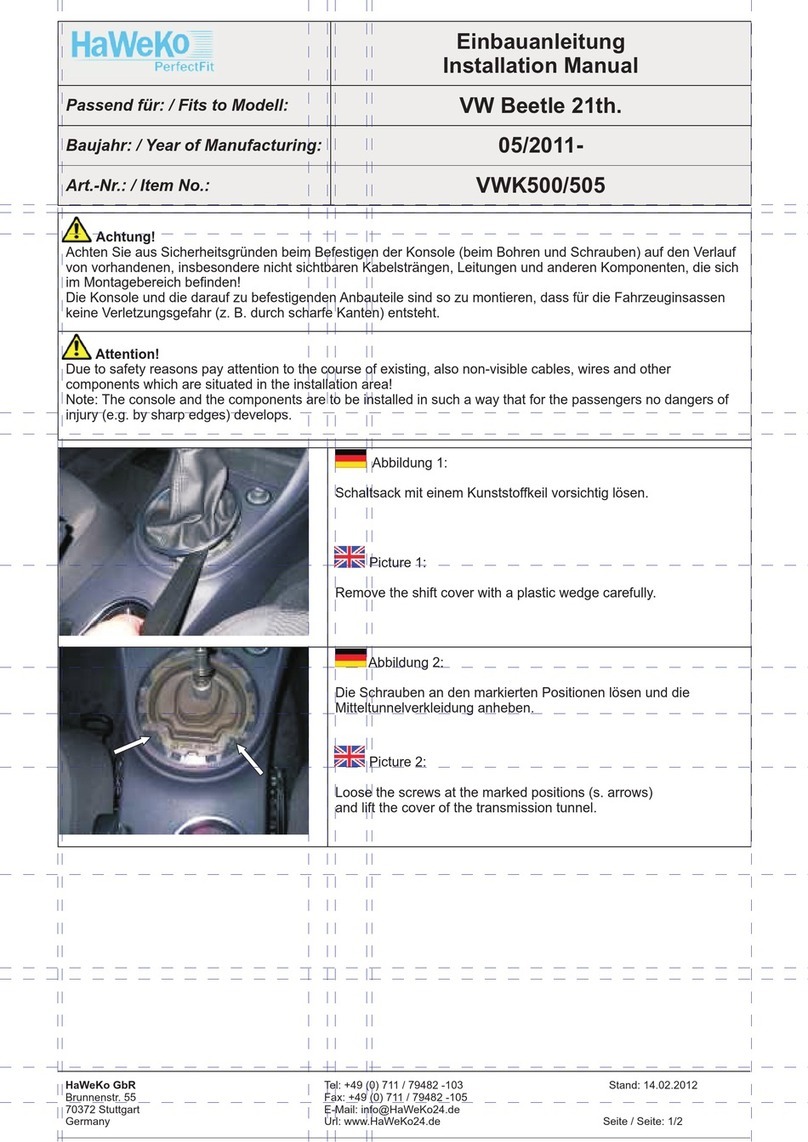 HaWeKo VWK500 User manual HaWeKo VWK500 User manual