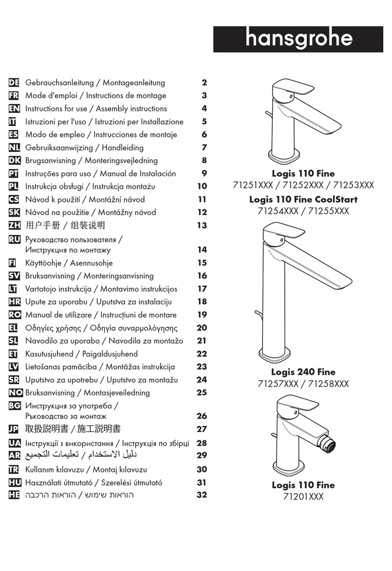 Hans Grohe Logis 110 Fine 71251 Series Instructions for use/assembly instructions Hans Grohe Logis 110 Fine 71251 Series Instructions for use/assembly instructions