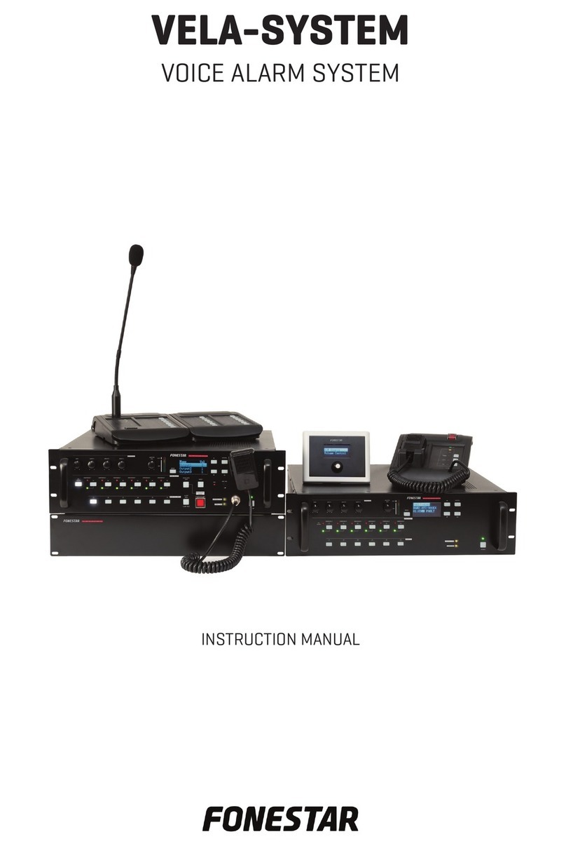 FONESTAR VELA-SYSTEM User manual
