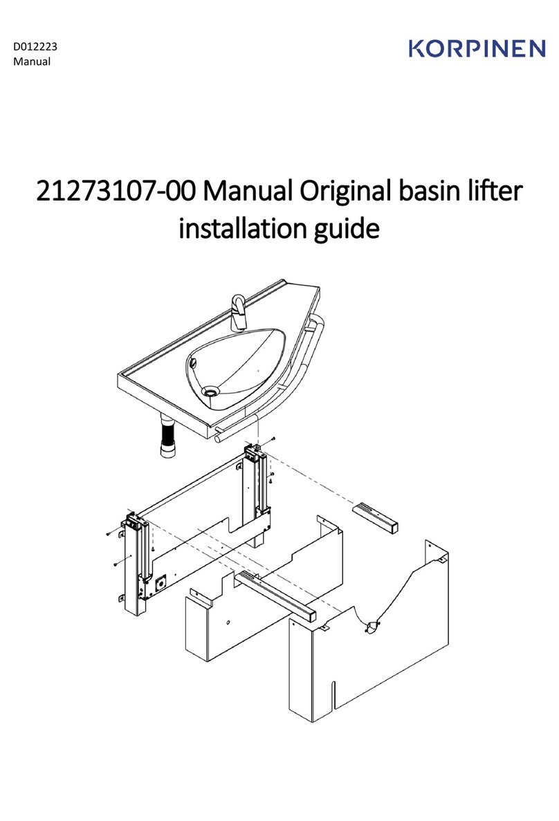 Korpinen Gaius Original 21273107-00 installation guide Korpinen Gaius Original 21273107-00 installation guide