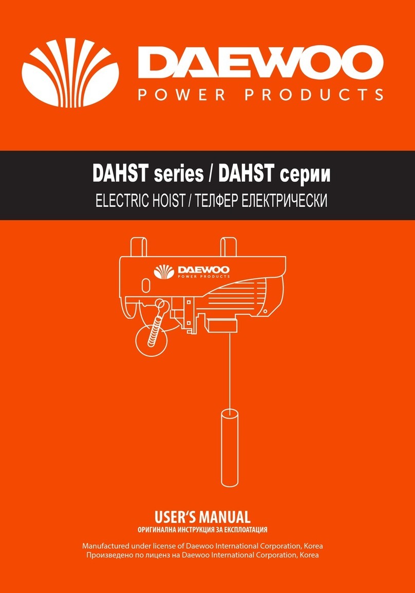 Daewoo DAHST Series user manual