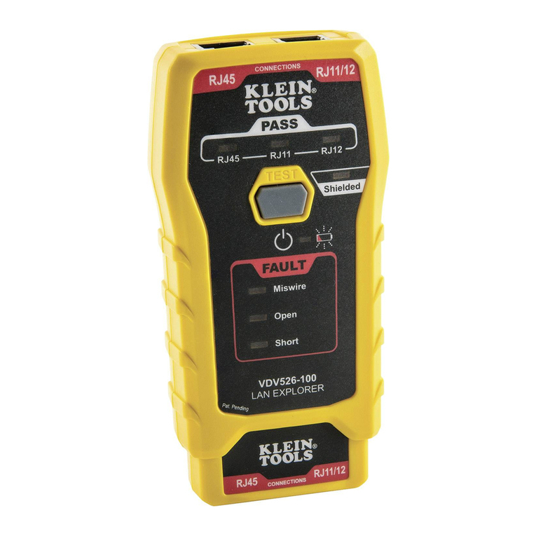 Klein Tools LAN EXPLORER User manual