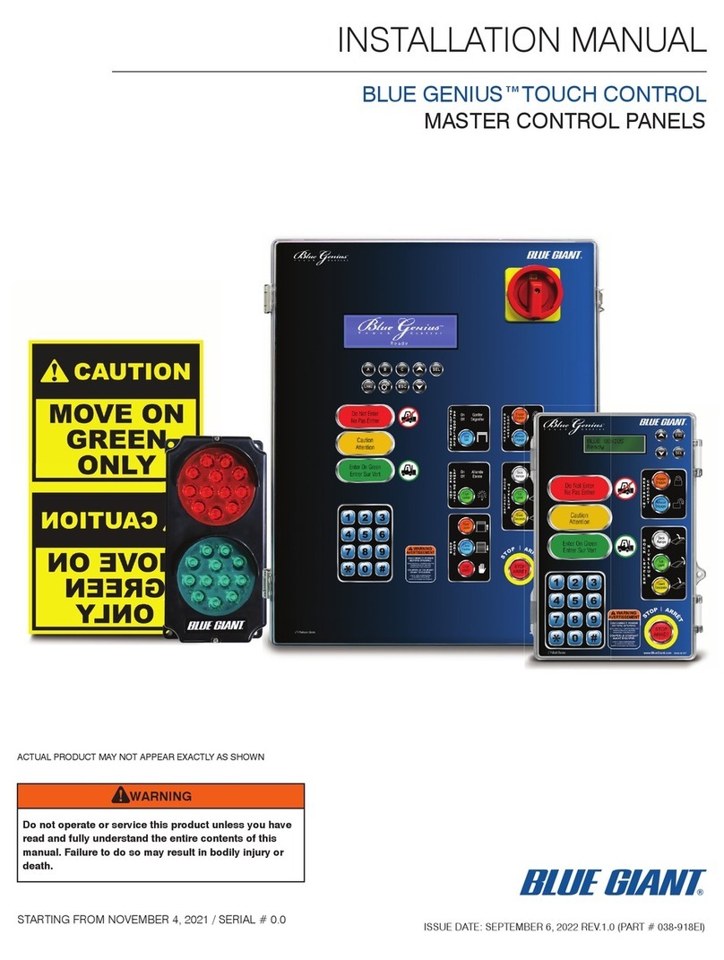Blue Giant Blue Genius Touch Control installation manual