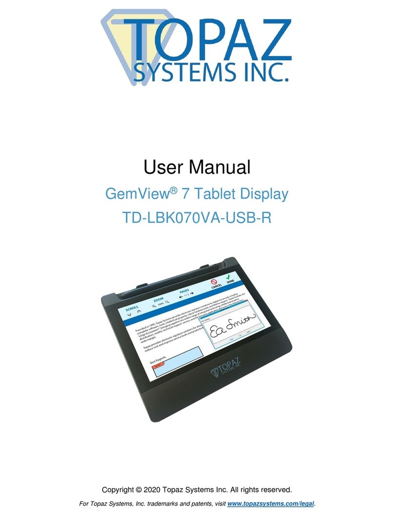Topaz Systems GemView 7 user manual