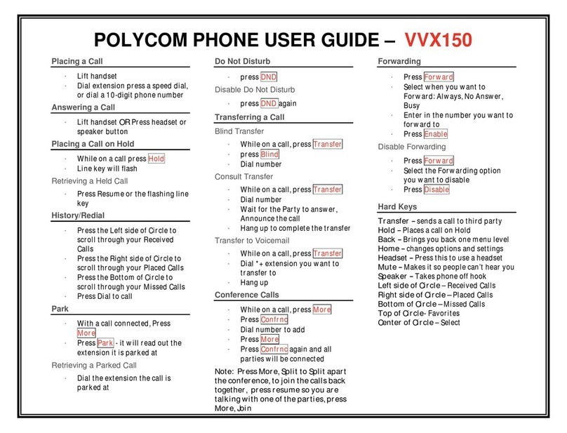 Polycom VVX-150 Series user guide