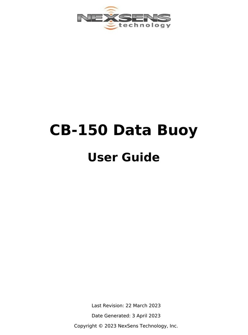 NexSens Technology CB-150 User manual NexSens Technology CB-150 User manual