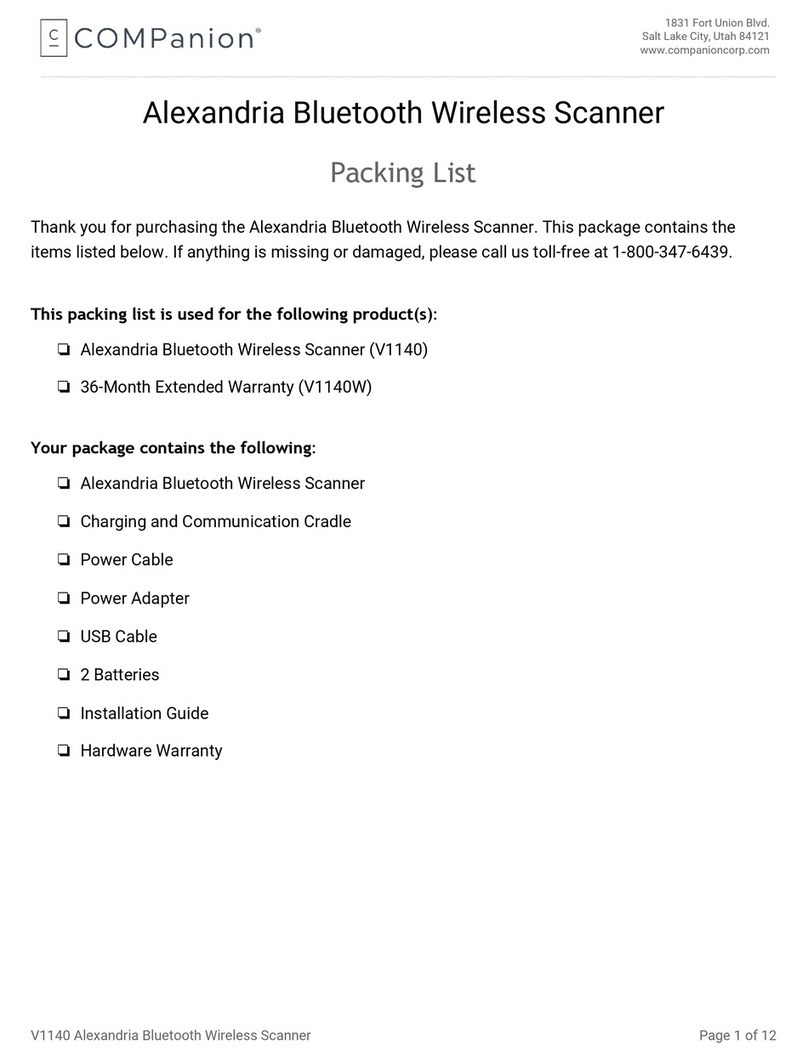 COMPANION V1140 User manual