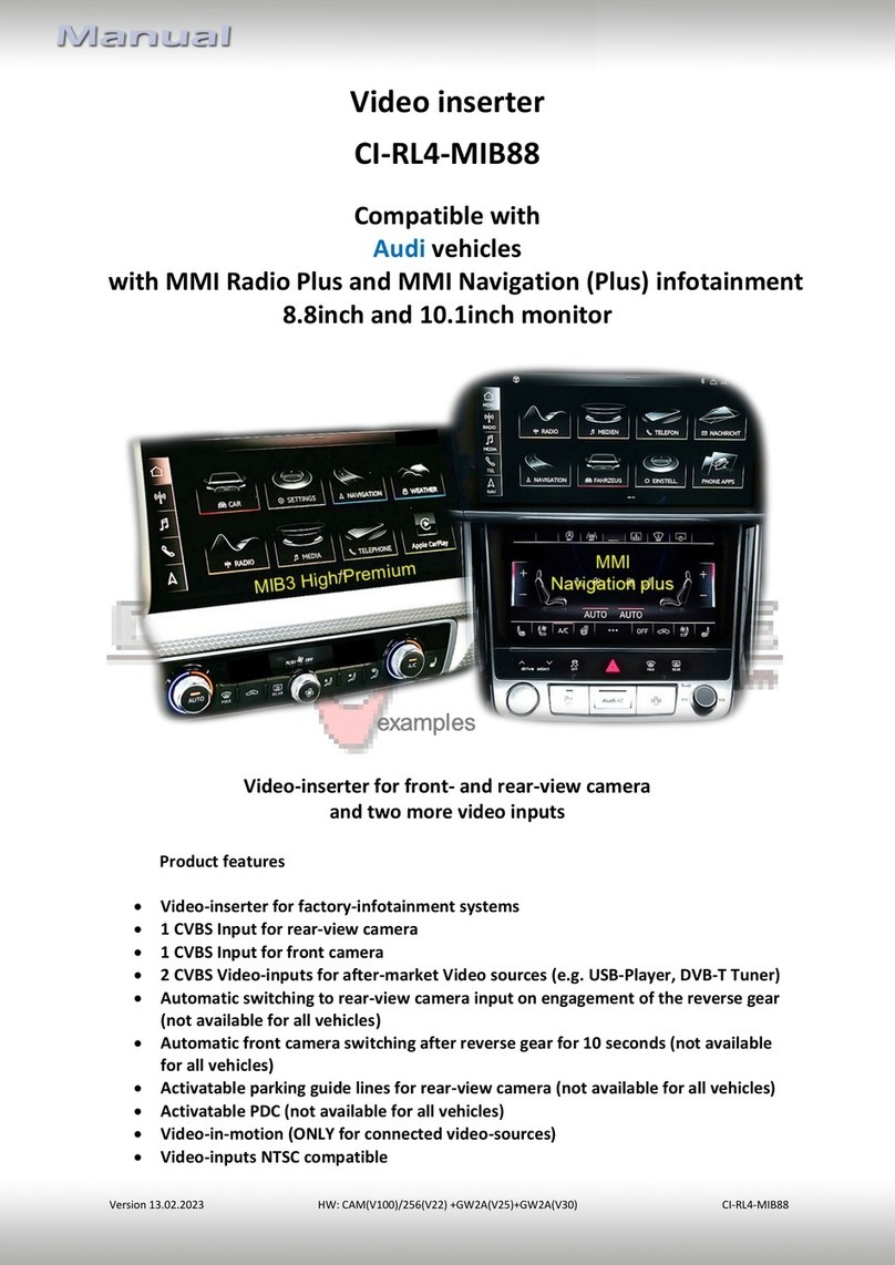 Car-Interface CI-RL4-MIB88 User manual Car-Interface CI-RL4-MIB88 User manual