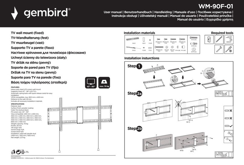 Gembird WM-90F-01 User manual