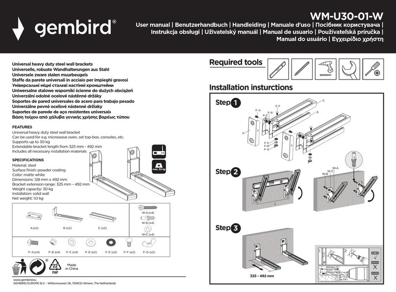 Gembird WM-U30-01-W User manual