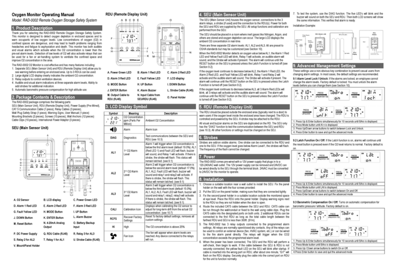 Co2meter RAD-0002 User manual