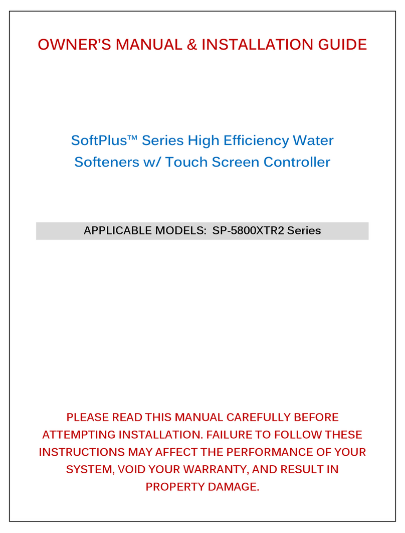 HomePlus SoftPlus SP-5800XTR2 Series Owner's manual & installation guide