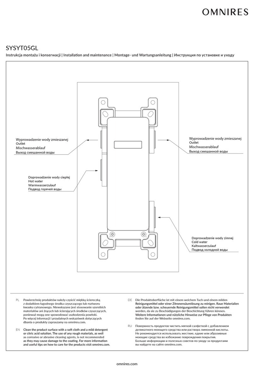 Omnires SYSYT05GL Instruction Manual Omnires SYSYT05GL Instruction Manual