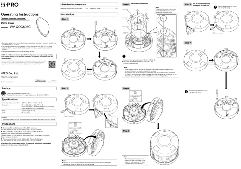 i-PRO WV-QDC507C User manual