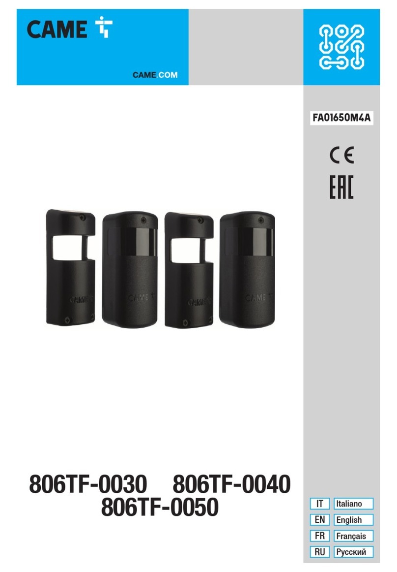 CAME DXR20CAP User manual