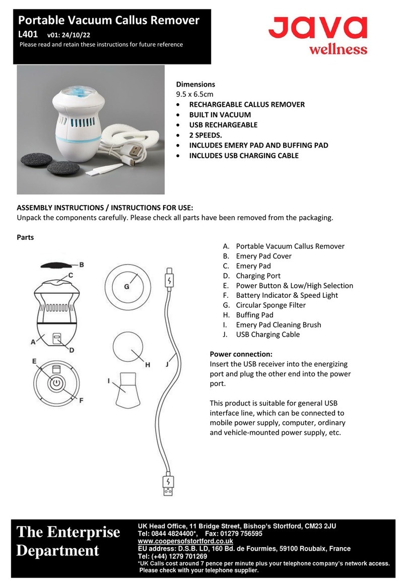 Java wellness L401 Assembly instructions