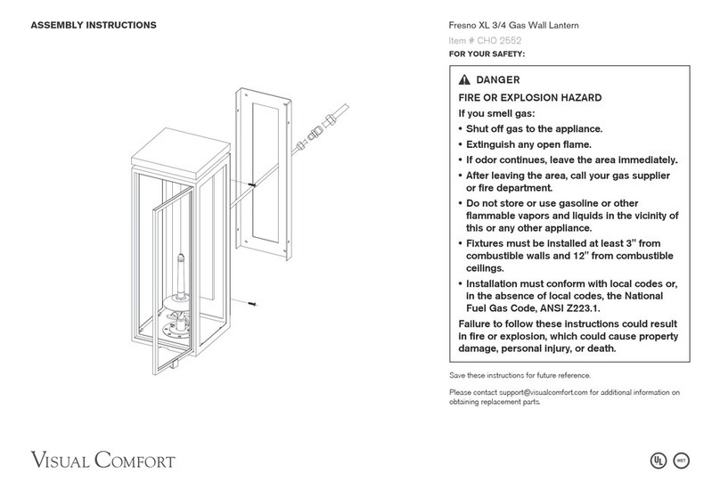 Visual Comfort Fresno XL 3/4 Assembly instructions