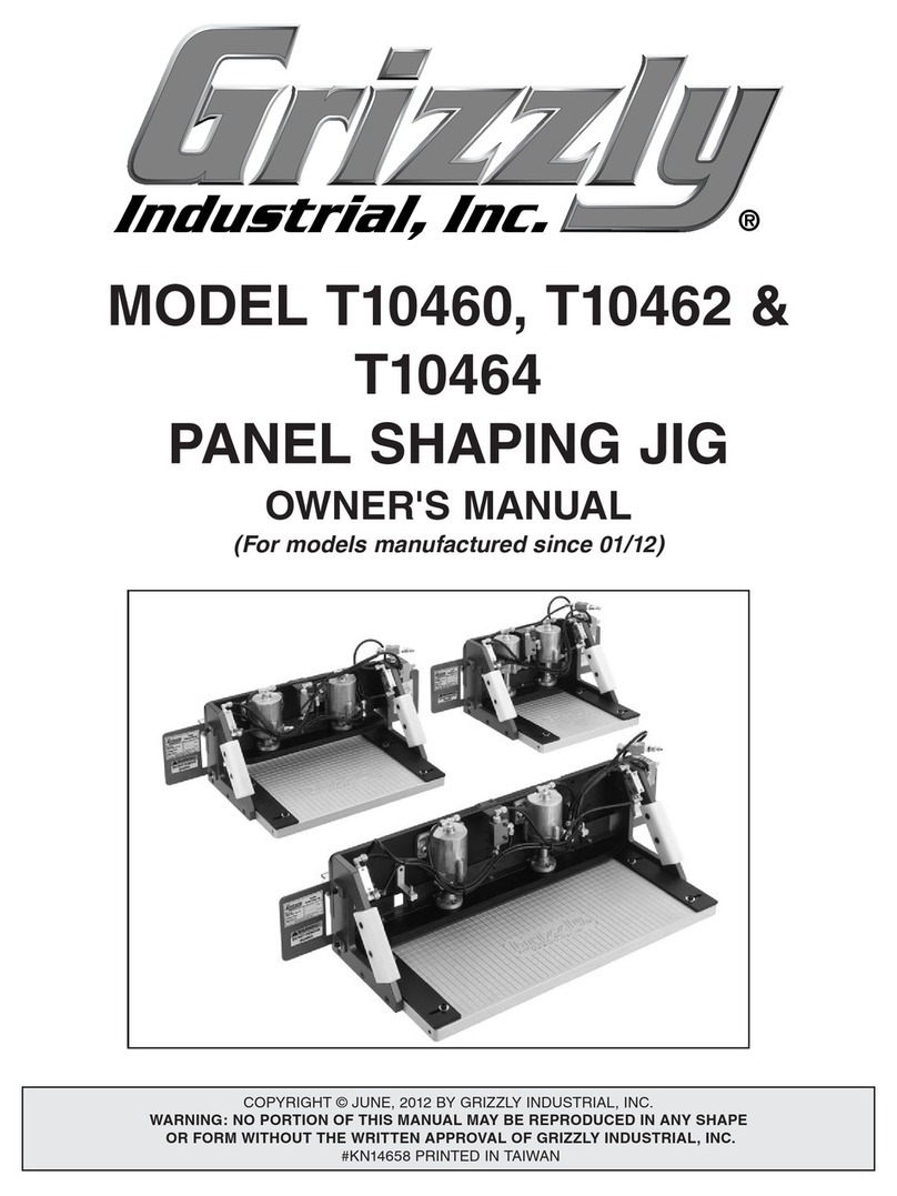 Grizzly T10460 owner's manual