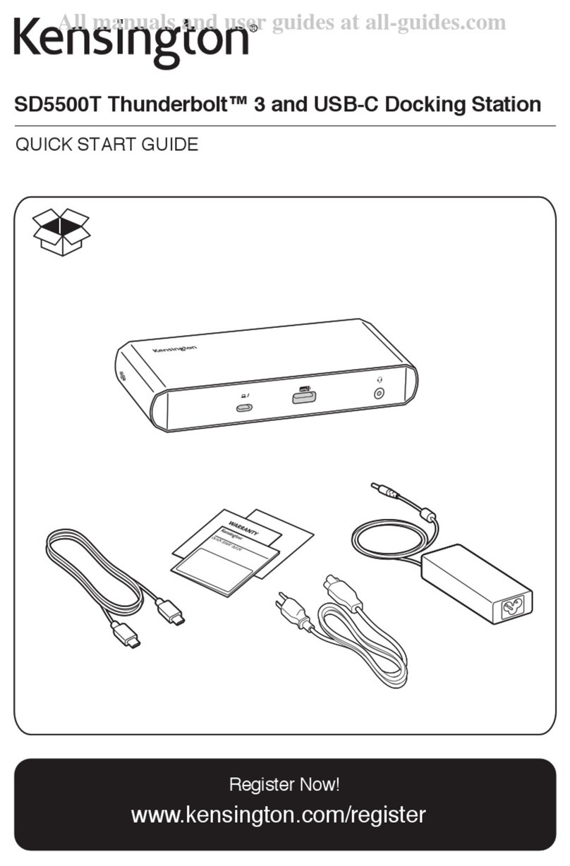 Kensington SD5500T User manual